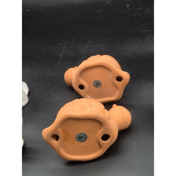 Partylite Set of 2 Turte Terrecotta Candle Holders with Battery Operated Candles - Picture 13 of 16